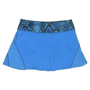 Lululemon Ace Skirt Pipe Dream Blue Ziggy Snake Sapphire Print tennis Size 4